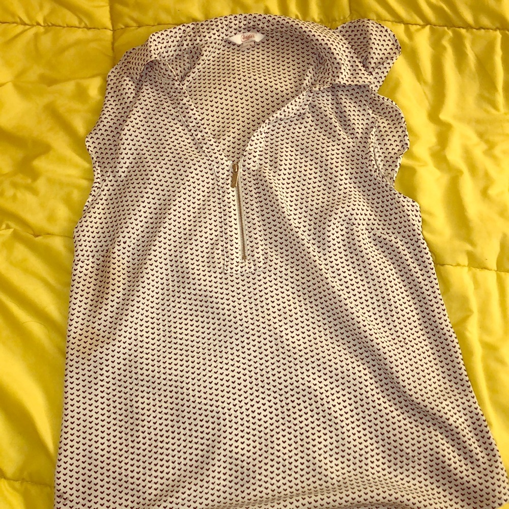 White hearted blouse